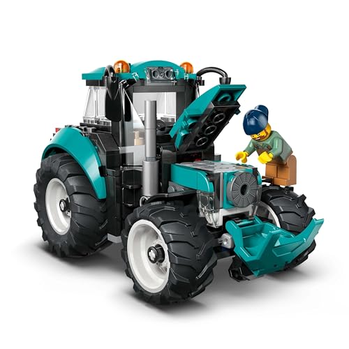 Image of LEGO City Tractor - Farm Toy Building Set with Farmer Minifigure - Gift for Ages 6 and Up - 60498