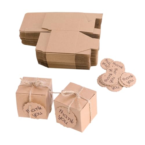 Holibanna Cajas De Para Bodas y Fiestas 20/10 Cajas De Dulces Tarjeta De Agradecimiento Ecológico y Duradero