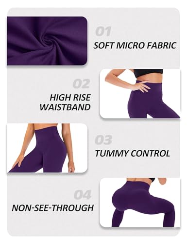 Image of ZOOSIXX High Waisted Leggings for Women Tummy Control Soft Workout Lounge Gym Pants