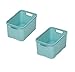 BranQ - Home essential Set di 2 cestini in rattan, misura L, 19 l, senza BPA, in polipropilene, menta, 38 x 27,8 x 18,5 cm, 2 pezzi