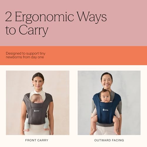 Image of Ergobaby Embrace Newborn Baby Carrier for Infants 0-12 Months
