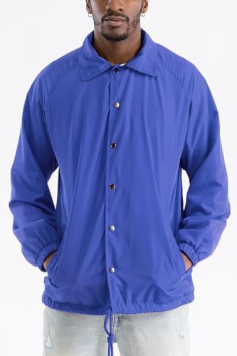 Image of WEIV GEAR Men's Full Zip Hooded Lightweight Windbreaker Anorak Jacket