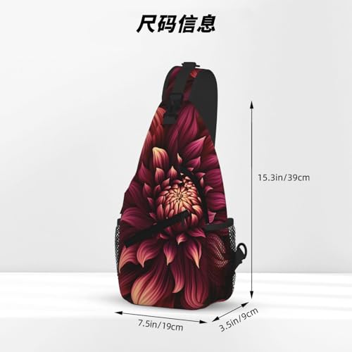 Mochila tipo bandolera negra para senderismo y viajes miniatura 4