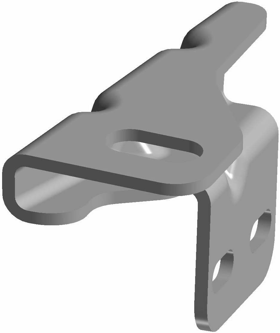 Polaris Off Road Striker Bracket, Right, Matte Black, Genuine OEM Part 5256944-458, Qty 1