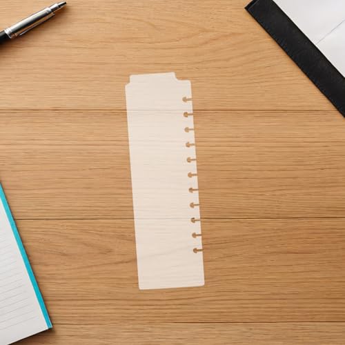 Separadores de carpeta para hojas sueltas: 10 divisores transparentes compactos con pestañas 6