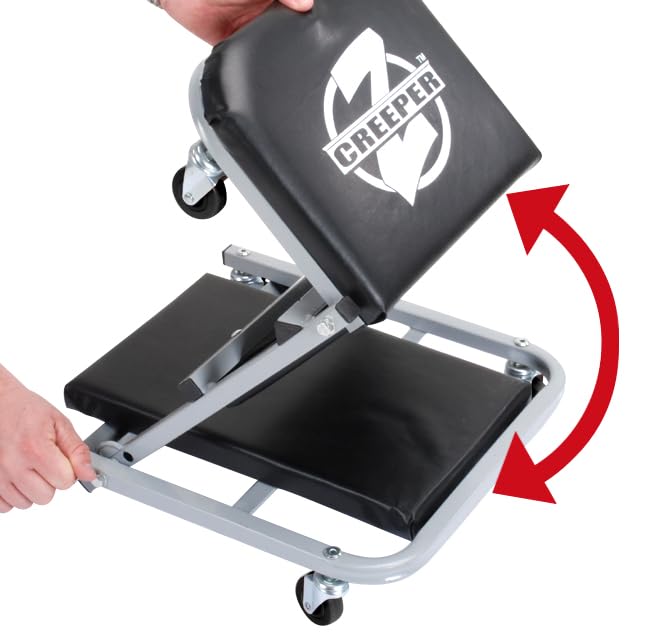 Image of Pro-Lift C-2036D Grey 36 inch Z-Creeper Seat , Black