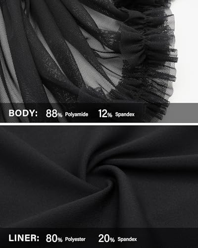 Stelle Women's High Waist Athletic Skorts with Shorts Pockets Ruffle Flowy Mini Cake Skirt Layered Pleated Cute Casual Summer4