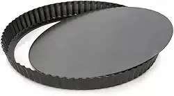 Forma de Torta com Fundo Removível Antiaderente Revestimento Teflon 24cm Para Preparar Tortas Bolos e Sobremesas Com Facilidade