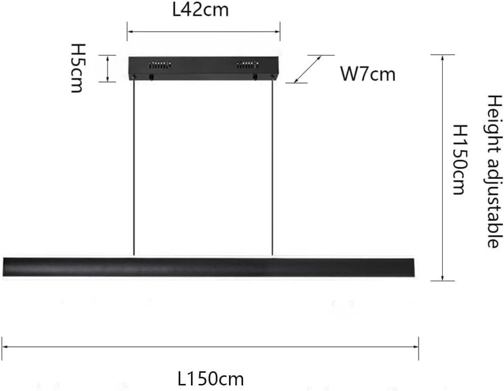 Lampe à suspension LED dimmable avec télécommande pour salon moderne
