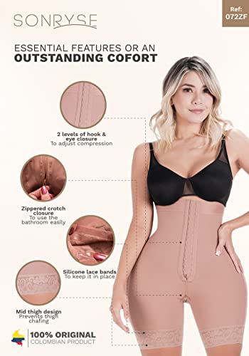 Sonryse 072Bf Shorts Modeladores para Levantamento de Bunda para Mulheres Fajas Colombianas Reductor