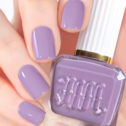 NovaCharm Lavender Purple Nail Polish 12ML Quick Dry Air Dry Nail Polish Non Toxic No UV Nailpolish for Women and Girls