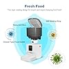 Automatic Cat Feeder, 4L Cat Food Dispenser with 10s Voice Recorder, Pet Feeder up to 8 Meals per Day, Timed Dog Feeder with Dry Food Sealed Ring (White, 4L-Basic) #2