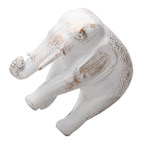 Cabilock Estatua De De Resina Vintage para Decoración De Oficina y Hogar Adorno De Moderno para Mesas y Estantes Figura De Color Blanco