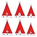 Produktbild 6 Pack Weihnachtsmütze für Erwachsene und Kinder unterschiedlicher Größe Santa und Schneemann Stile für die Familie gehören 4 Stück Erwachsene Weihnachtsmützen und 2 Stück Kinder Weihnachtsmützen