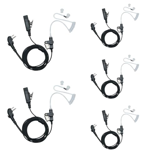 Auriculares tubo acústico con botón PTT integrado para walkie talkie Hytera PD502