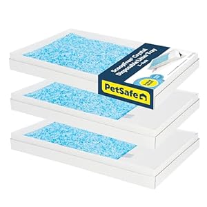 PetSafe ScoopFree Disposable Crystal Cat Litter Tray – Easy Cleaning Box – Refill Tray for Automatic Litter Box – Fresh Scent – 4.3 lb Bags – 3 Pack
