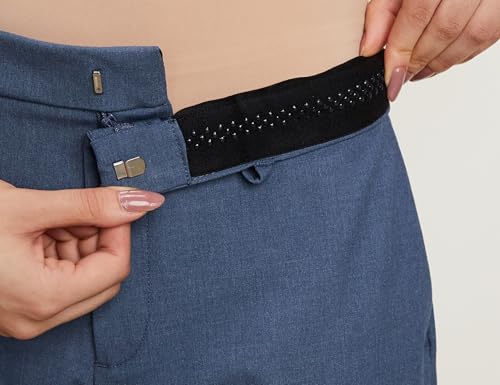 Image of Symbol Premium Women's Wide Leg 4-Way Stretch Formal Trousers | Flexi-Waist | Waistband Gripper | Desk-to-Dinner (Available in Plus Sizes)