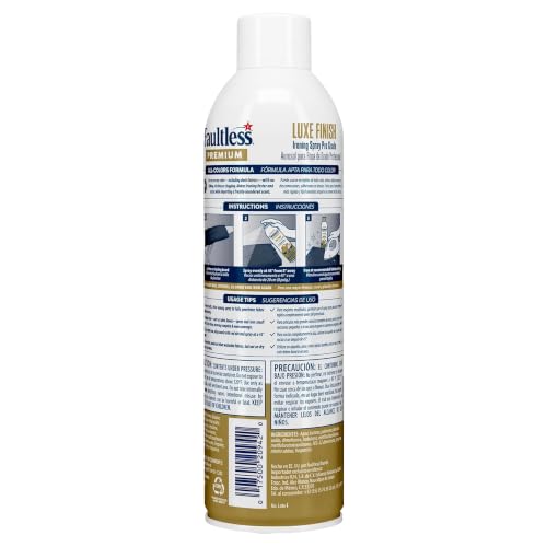 Image of Faultless Limited Edition Premium Luxe Ironing Spray Starch, 567g | Pro Grade All Color Formula | Spray & Iron for Dry Cleaner Results | Odor-Neutralizing | Wrinkle-Free | Imported from USA