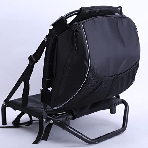 WINTI Kayak Mesh Bag Storage Pouch Seat Back Pocket Boats Reflective Stripe Black
