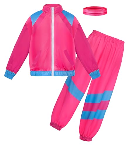 Tenue danse rétro et survêtement enfant néon années 80 pour fête costumée hip hop
