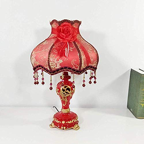 Lumière de mariage longue lampe de table nuit de noces rouge