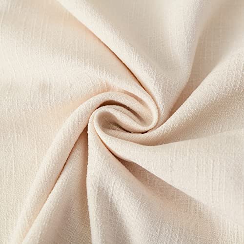 Ligicky Pack Of 2 Farmhouse Decorative Throw Pillow Covers Burlap Linen Trimmed Tailored Edges Square Pillowcases For Couch Sofa Bed Living Room, Off White 20X20 Inch #TOP3