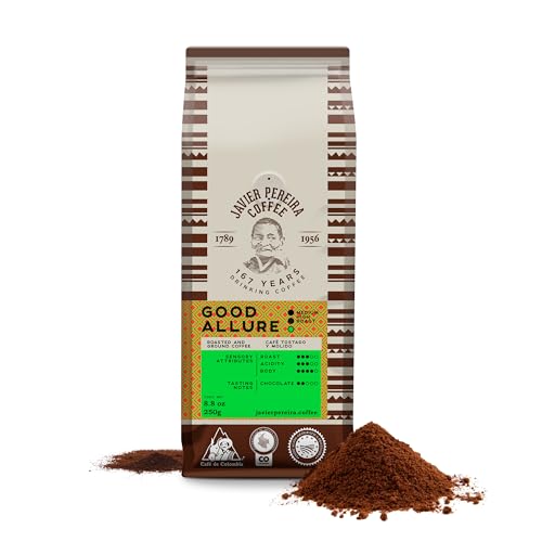 Good Allure Colombian Specialty Coffee - 100% Arabica - Medium Roast - Ground - with White Chocolate Notes - 8.8 Oz