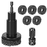 Eascor Wheel Hub Resurfacing Kit, Hub Cleaning Tool, Wheel Stud and Hub Cleaner, Quick Rust Removal for Lug Studs and Rotors, Fits 1/2” Wrenches Or Electric Drill, Automotive Maintenance Tool