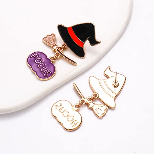 ANGLESJELL Halloween Earrings for Women HOCUS POCUS Earrings Spooky Witch Hat Pumpkin Earrings Festive Costume Party Accessory Gifts4