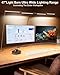 BINNIWEN Desk Lamp Clamp Light 24W, Ultra Wide 4 Head Bars, 5 Color Modes Dimming, Multi-Screen Setup Desk Light for Office, Architect (Black, Adapter Included)