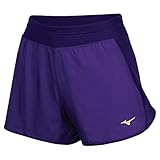Mizuno Running Women's Phoenix 4.0 Shorts, Large, Purple