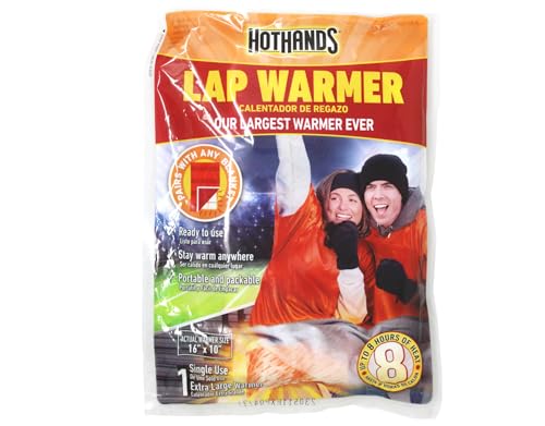 HotHands Lap Warmer, Ready to Use, Single Use, Up to 8 Hours, Case of 7 Pouches (1 Lap Warmer per Pouch)