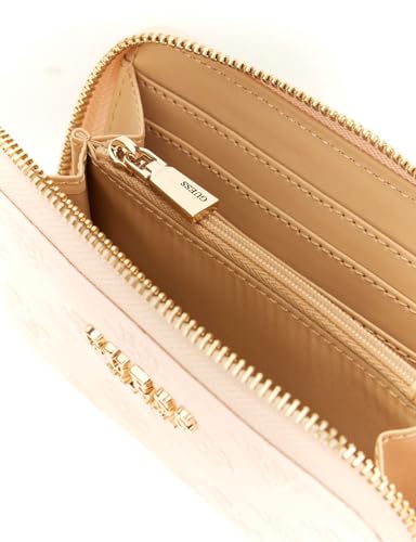 GUESS Phoebe SLG Zip Around Card Case Black Logo