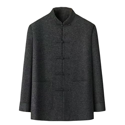 Abrigo de invierno estilo traje túnica chino retro algodón forrado caballero