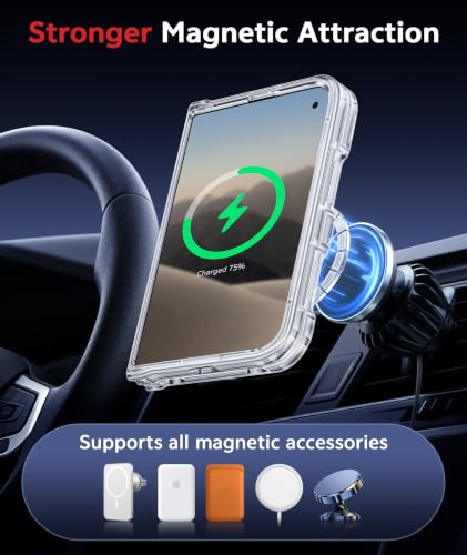 FNTCASE for iPhone Duo Case Clear with Magsafe and Screen Protector for - image 4