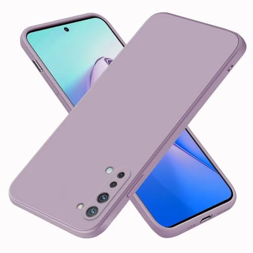 EASSGU Custodia per OPPO Find X2 Lite (6.4' Inches), Cover Morbida in Silicone TPU - Erba Viola