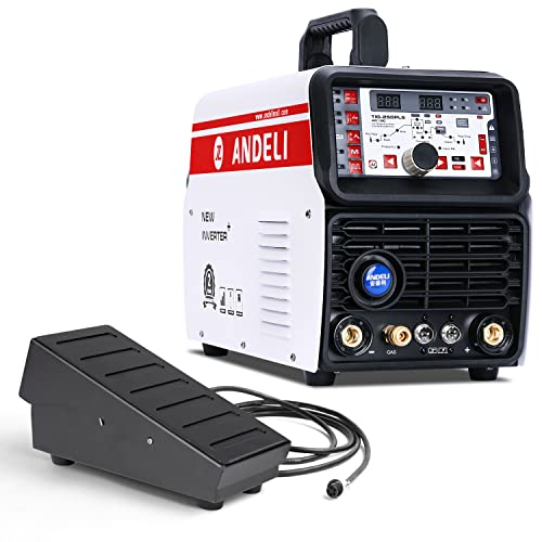 Andeli Tig Welder Ac/Dc,110V/220V 200Amp Aluminum Tig Welder,Stick Tig Cold Multiprocess Tig Welding,Arc Protable Welding Machine #TOP3