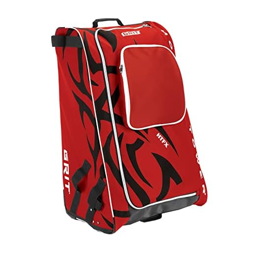 Grit Inc HTFX Hockey Tower 36" Wheeled Equipment Bag Red HTFX036-CH (Chicago)