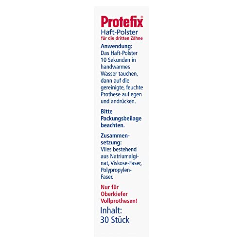Protefix - Cuscino per mascella superiore, 30 pz