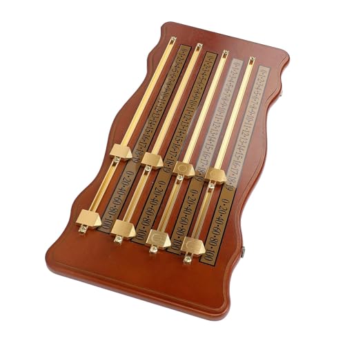 Marcador para billar de madera de alta densidad, diseño de 4 pistas miniatura 3