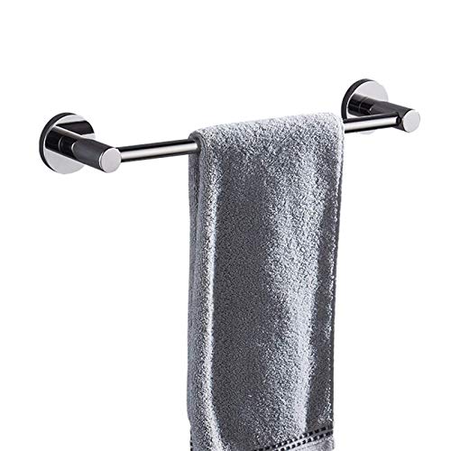 Porte-serviettes de bain rond argenté pour suspendre vos grands draps de douche - 2
