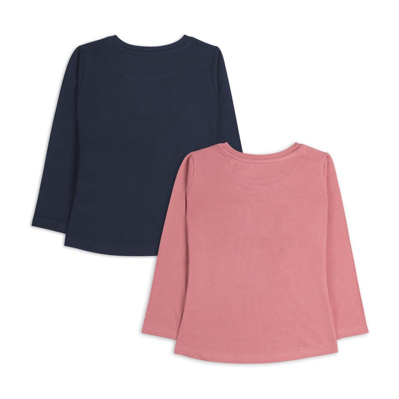 Image of Real Basics Girls Regular Fit Full Sleeves Tshirt (Pack of 2)