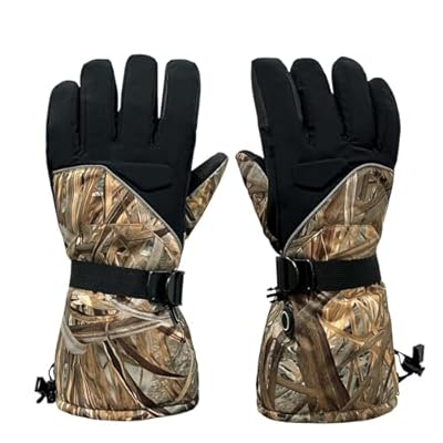 Smoneyful Heated Gloves for Men Women WInter Waterproof Touchscreen 3 Heating Levels Electric Hand Warmer for Skiing Hunting Outdoor Work Motorcycle Snowboarding