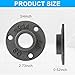 Niubid 20 Pack 3/4 inches Malleable Cast Iron Pipe Flange, Industrial Pipe Flanges for Threaded Black Pipes and Fittings, DIY Steampunk Industrial Vintage Style.