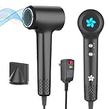 ZPP Hair Dryer, Professional High-Speed Ionic Blow Dryer, 110000 RPM Brushless Motor High Speed Motor for Fast Drying Low Noise Thermo-Control Hairdryer for Travel Women Men