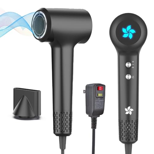 ZPP Hair Dryer, Professional High-Speed Ionic Blow Dryer, 110000 RPM Brushless Motor High Speed Motor for Fast Drying Low Noise Thermo-Control Hairdryer for Travel Women Men