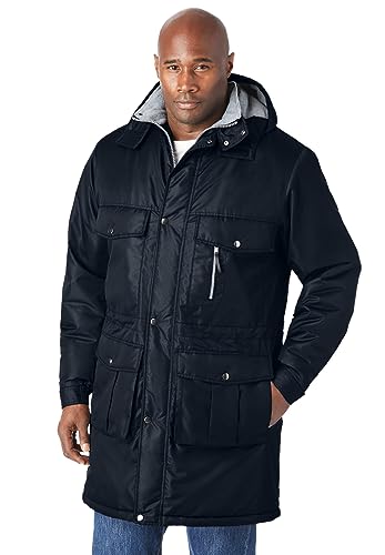 KingSize Men's Big & Tall Longer-Length Boulder Creek Fleece-Lined Parka
