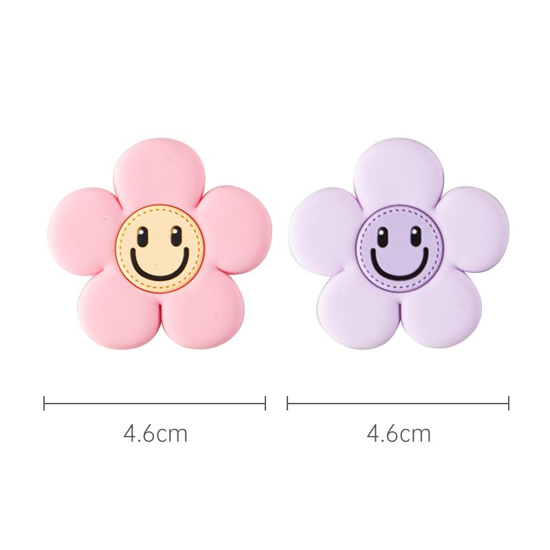 Fgelmyn 4 Pcs Magnetic Remote Control Holder Wall Mount Bedside,TV Hanging Flowers Remote Control Storage for Home Office Hotel, Control Organizer Wall Mount Decor for Inside Yellow