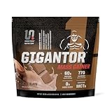 Undefined Nutrition Gigantor Mass Gainer by Brian Shaw (60g Protein, 30 Servings, up to 790 Quality Calories) – Hardcore Hard Gainer Formula with 5- Phase Protein Blend (5.16 lbs, Chocolate)