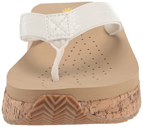 Volatile Women's Neville Flat Sandal, White Snake, 6 #TOP1